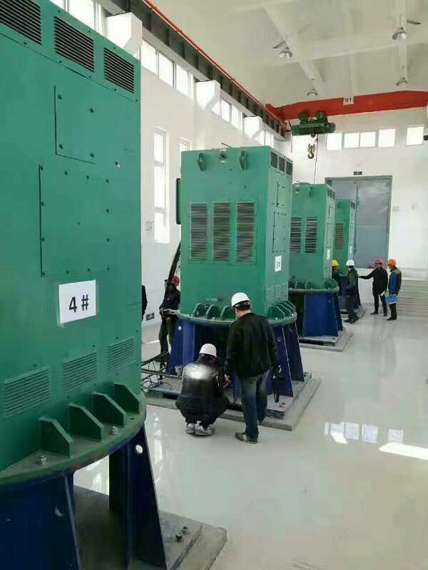 YKK5002-2GJ某污水处理厂使用我厂的立式高压电机安装现场现货销售